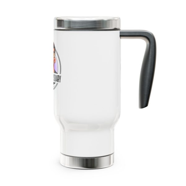 'The Grappler's Diary' Stainless Steel Travel Mug with Handle, 14oz - Image 4